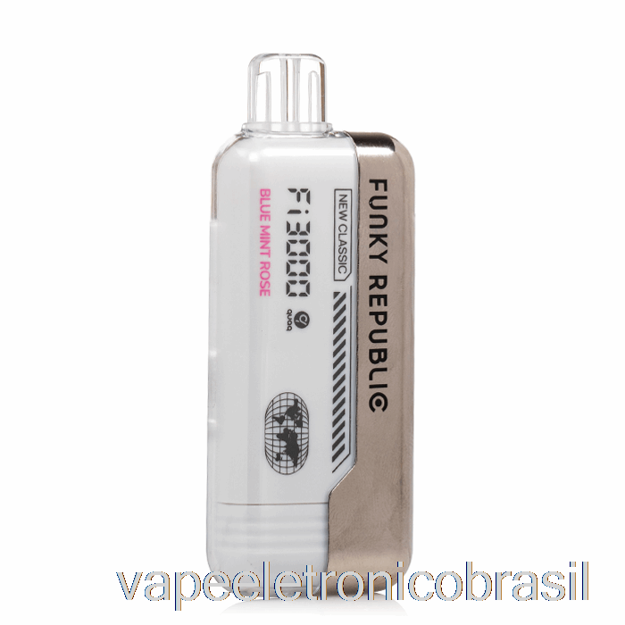 Vape Eletrônico Funky Republic Fi3000 Descartável Azul Menta Rosa